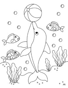 Dolphin Coloring Pages & Templates - 28 FREE Pages | Printabulls