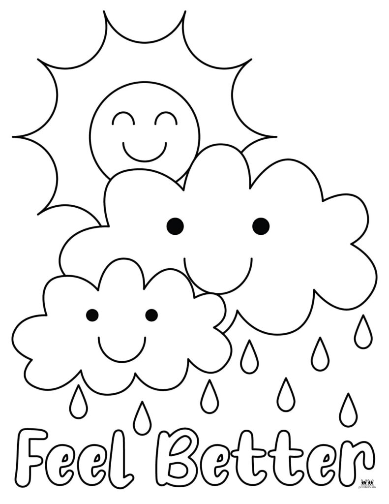get well soon card coloring pages