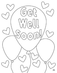 Get Well Soon Coloring Pages - 15 FREE Pages | Printabulls