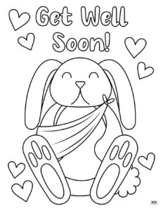 Get Well Soon Coloring Pages - 15 FREE Pages | Printabulls