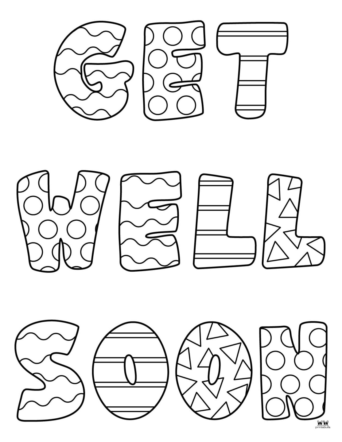 Get Well Soon Coloring Pages 15 FREE Pages Printabulls