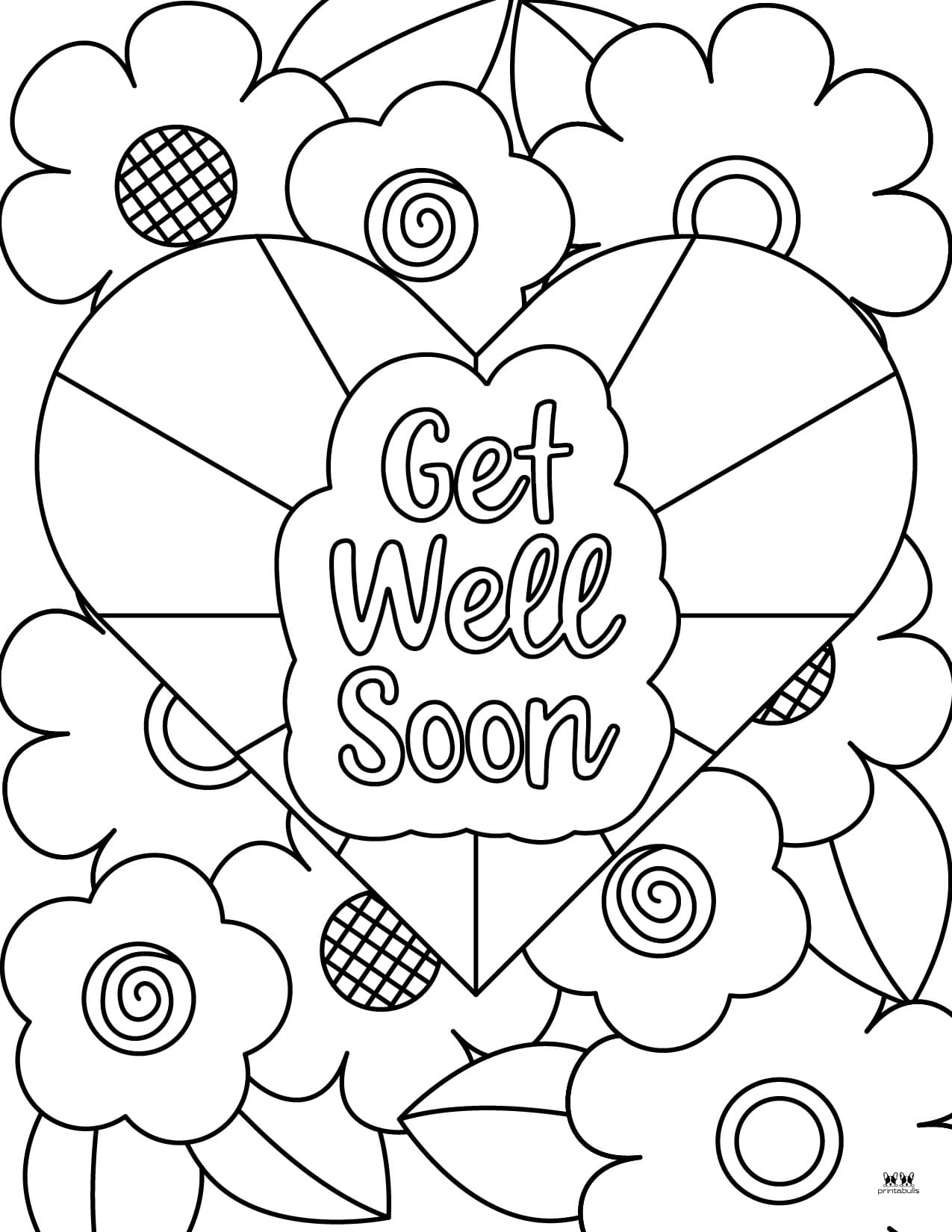 Get Well Soon Coloring Pages 15 FREE Pages Printabulls