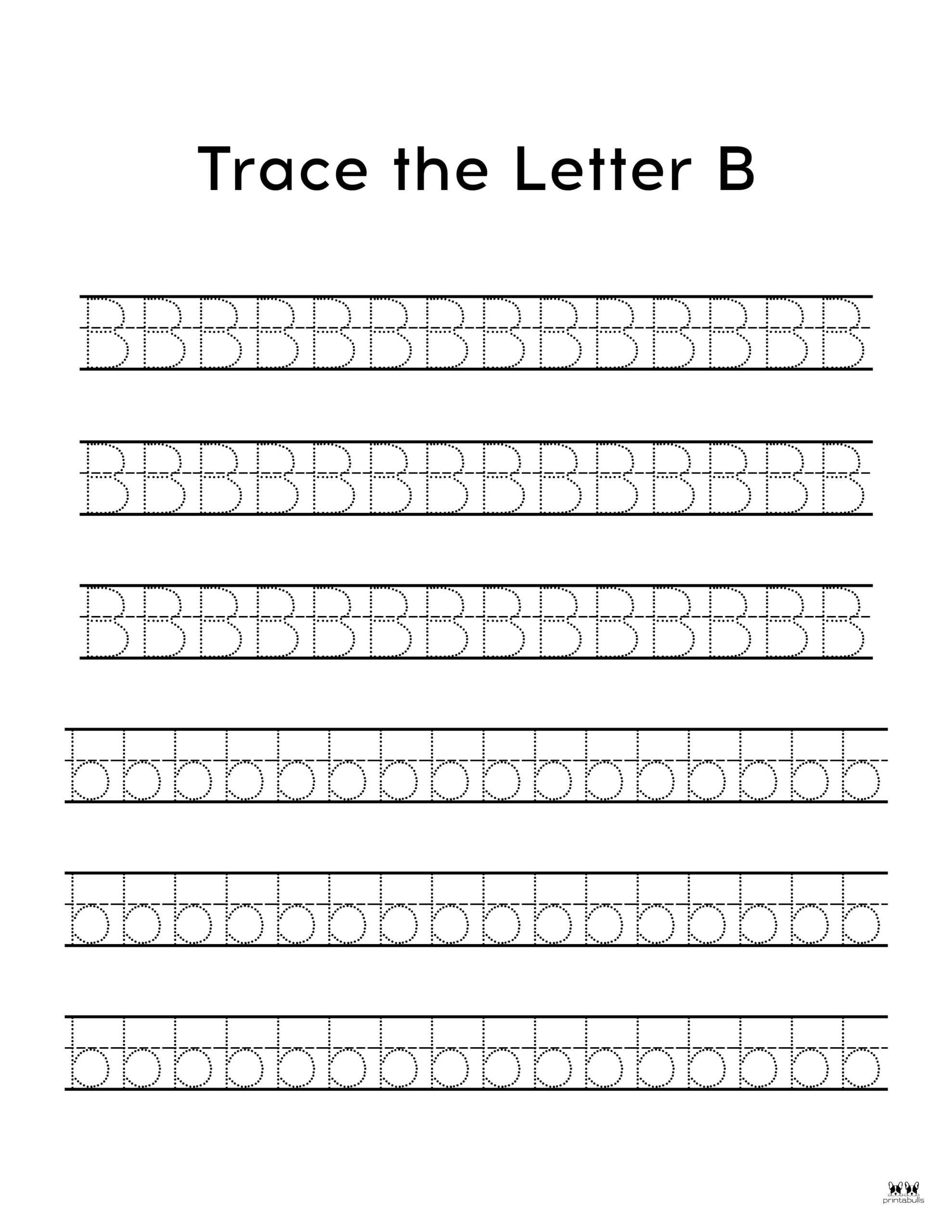 Letter B Worksheets - 50 FREE Printables | Printabulls