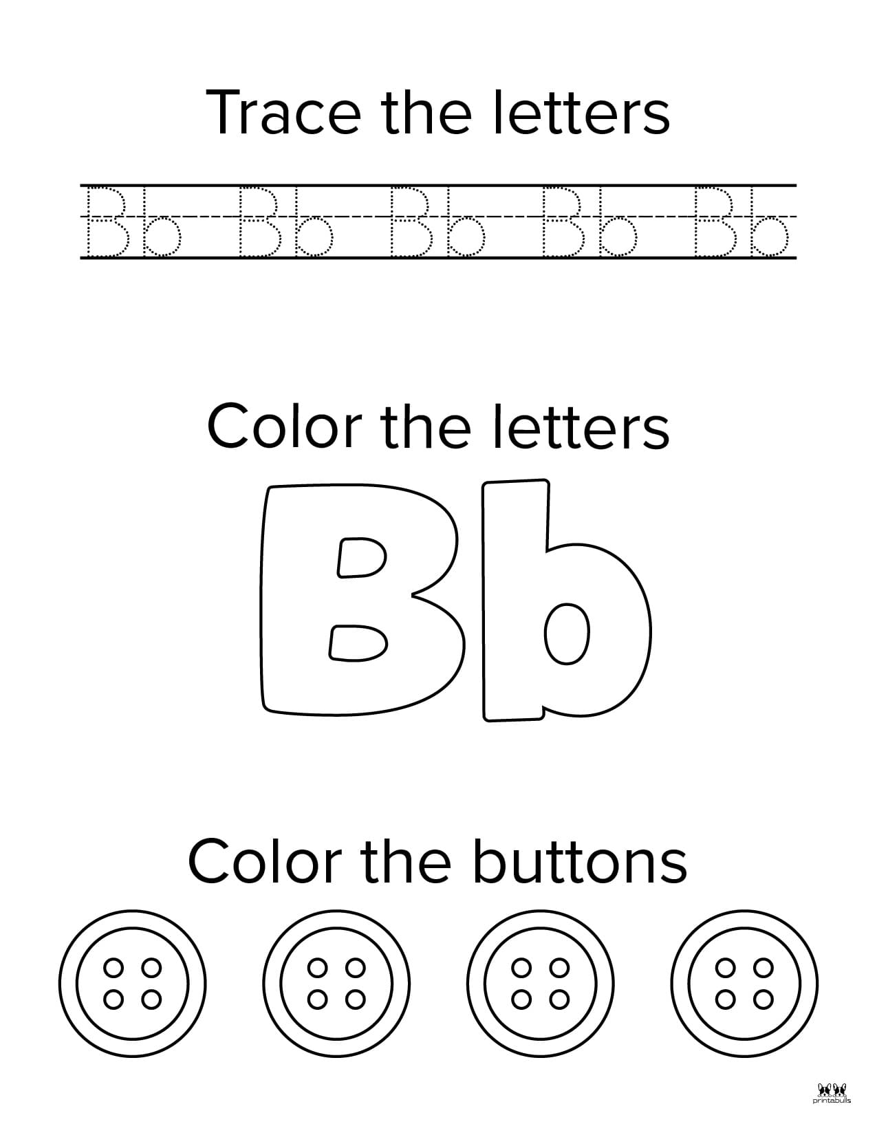 Letter B Worksheets - 50 FREE Printables | Printabulls