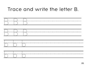 Letter B Worksheets - 50 FREE Printables | Printabulls