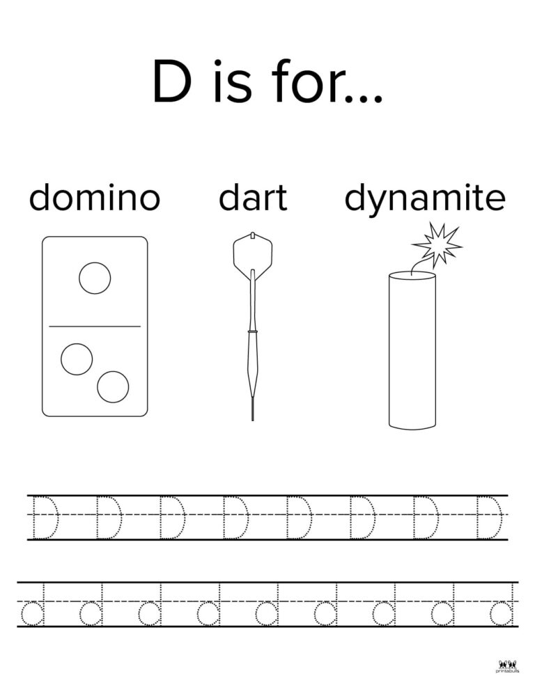 Letter D Worksheets 50 Free Printables Printabulls