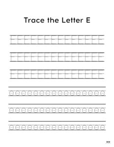 Letter E Worksheets - 50 FREE Printables - PrintaBulk