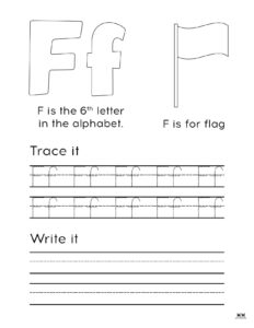 Letter F Worksheets - 50 FREE Printables | Printabulls