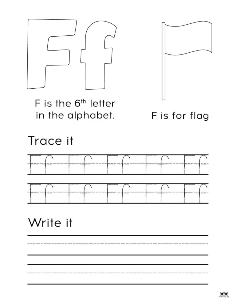 Letter F Worksheets 50 FREE Printables Printabulls