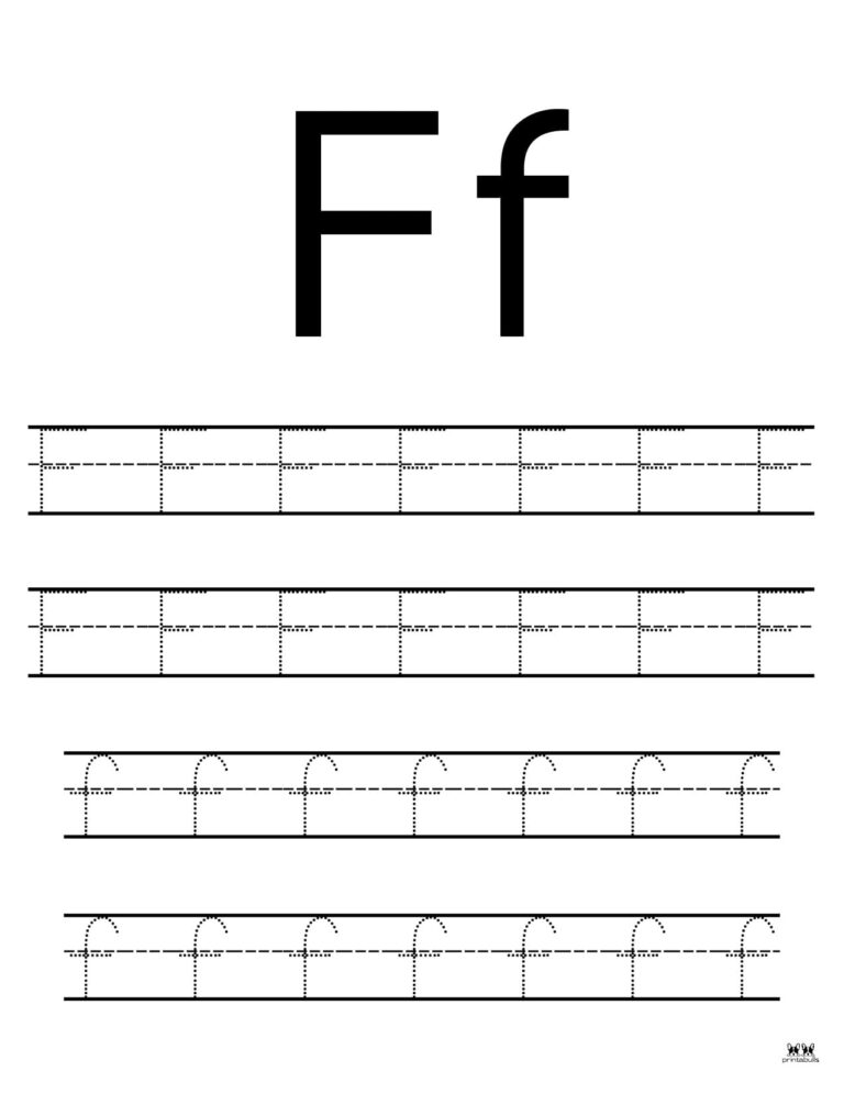 Letter F Worksheets - 50 FREE Printables | Printabulls