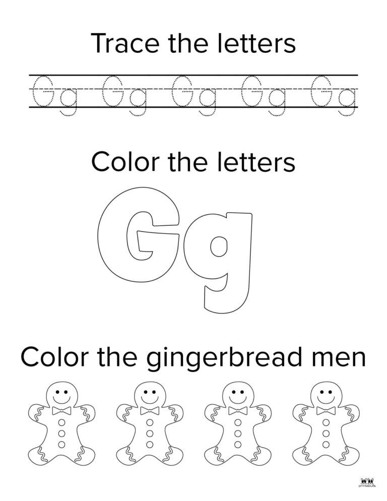 Letter G Worksheets - 50 FREE Printables | Printabulls