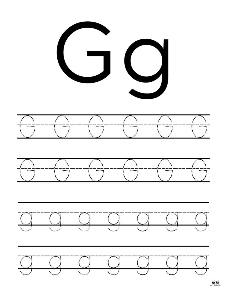 Letter G Worksheets - 50 FREE Printables | Printabulls