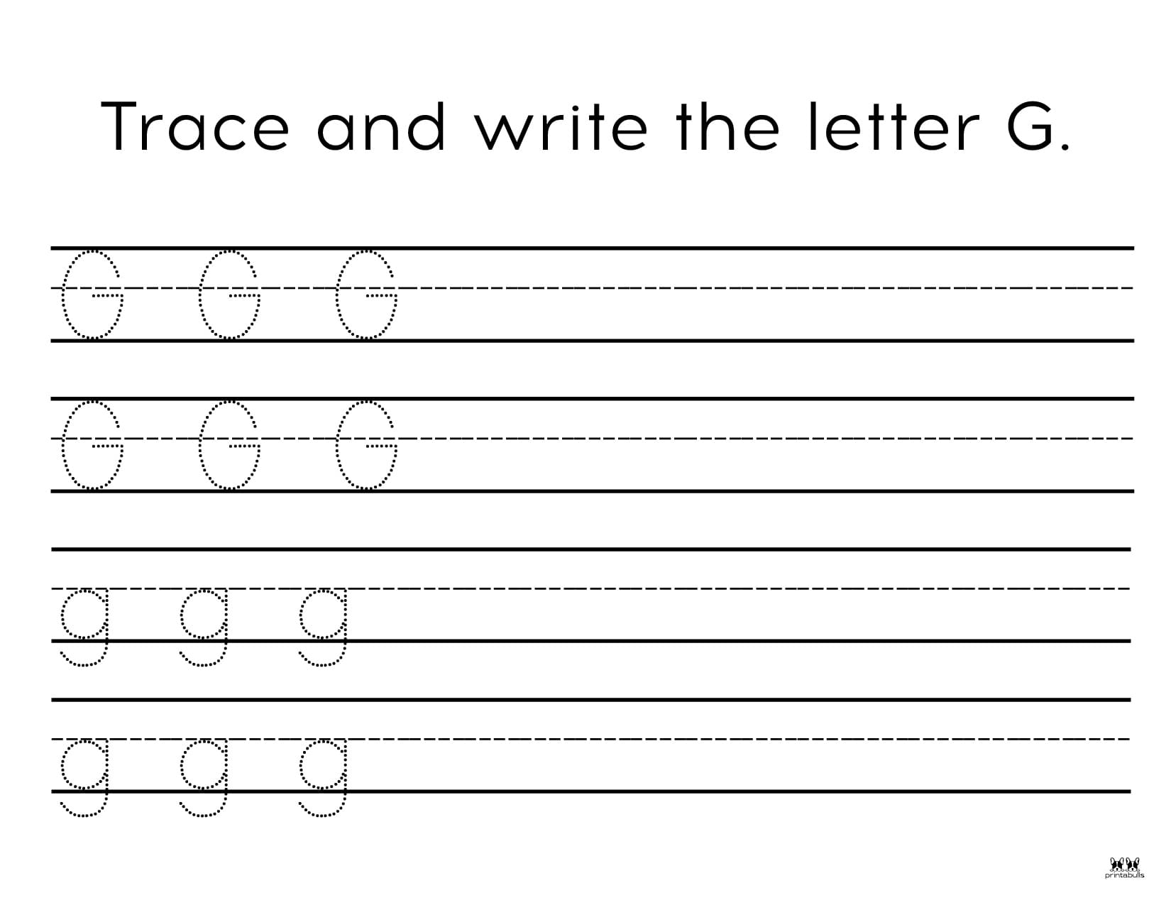 Letter G Worksheets - 50 FREE Printables | Printabulls