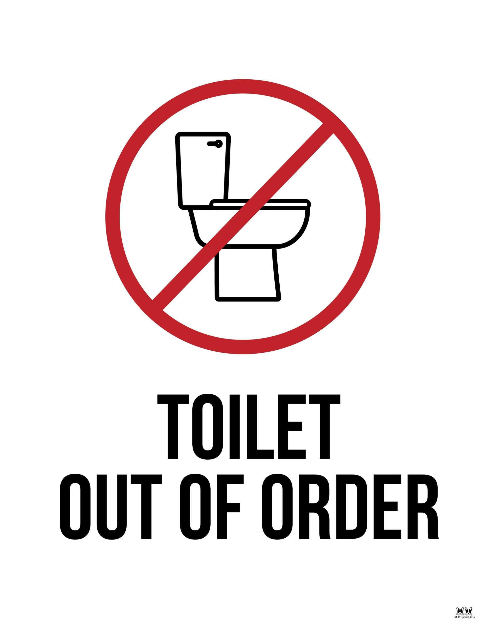 Out Of Order Signs - 25 FREE Printable Signs | Printabulls