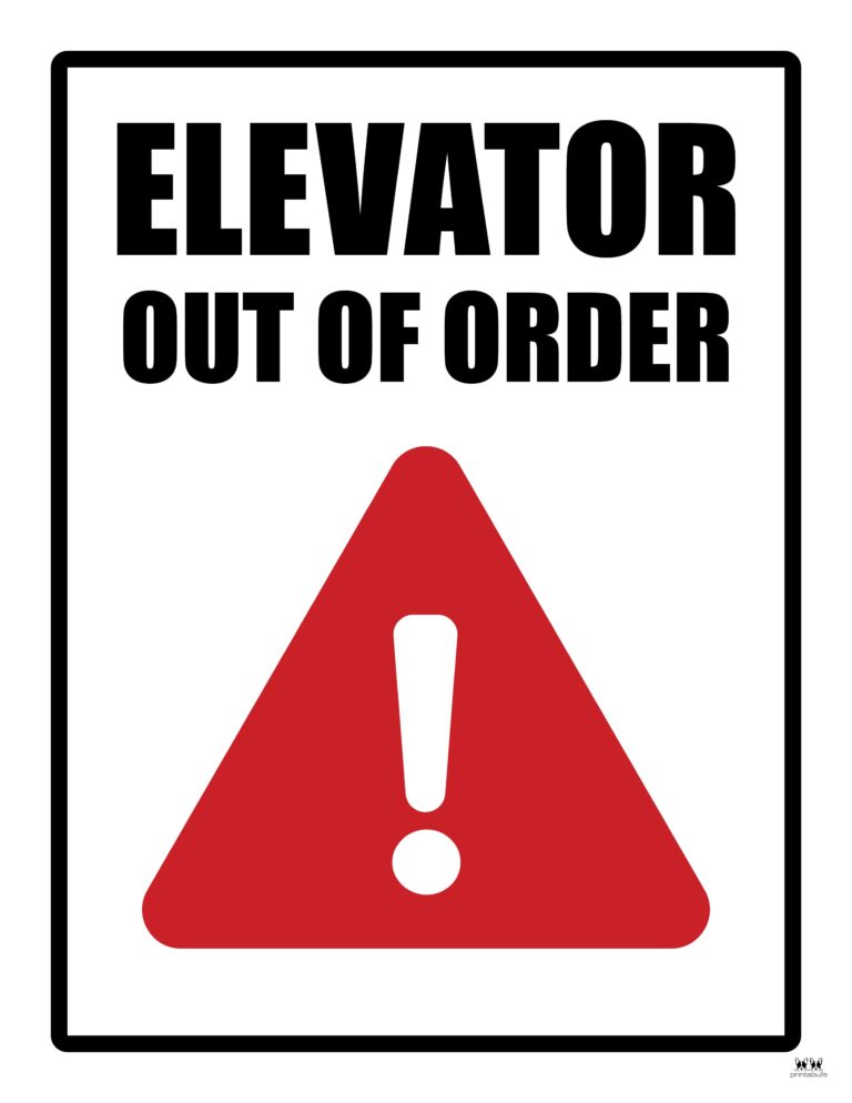 Out Of Order Signs - 25 FREE Printable Signs | Printabulls