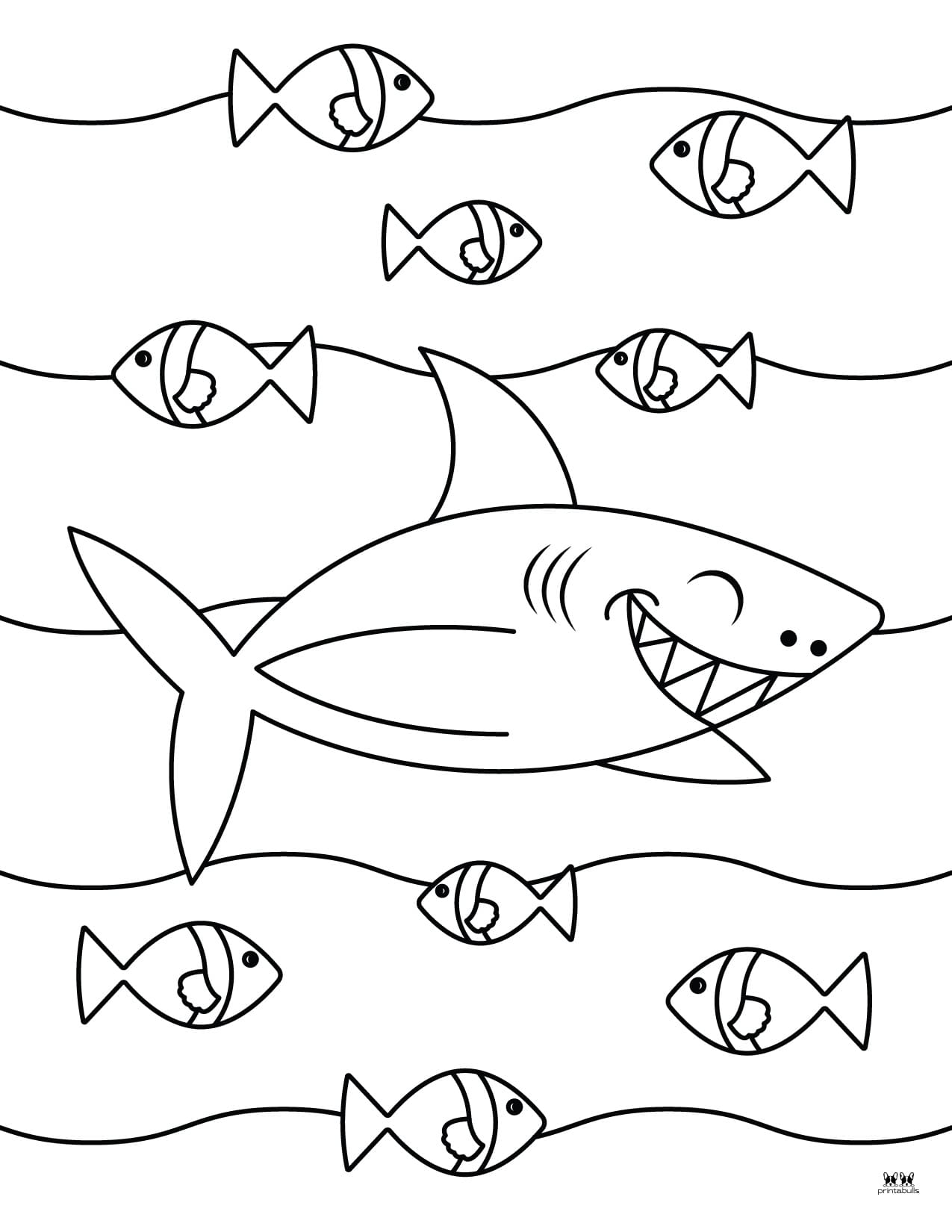 Shark Coloring Pages - 25 FREE Pages | Printabulls