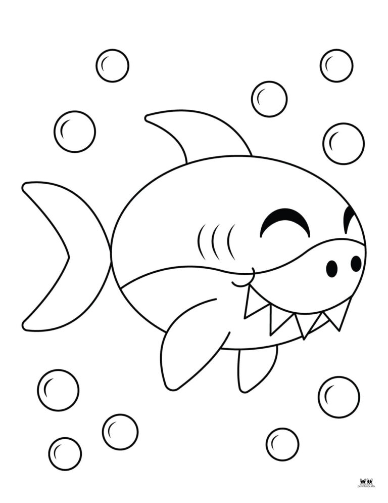 Shark Coloring Pages - 25 FREE Pages | Printabulls