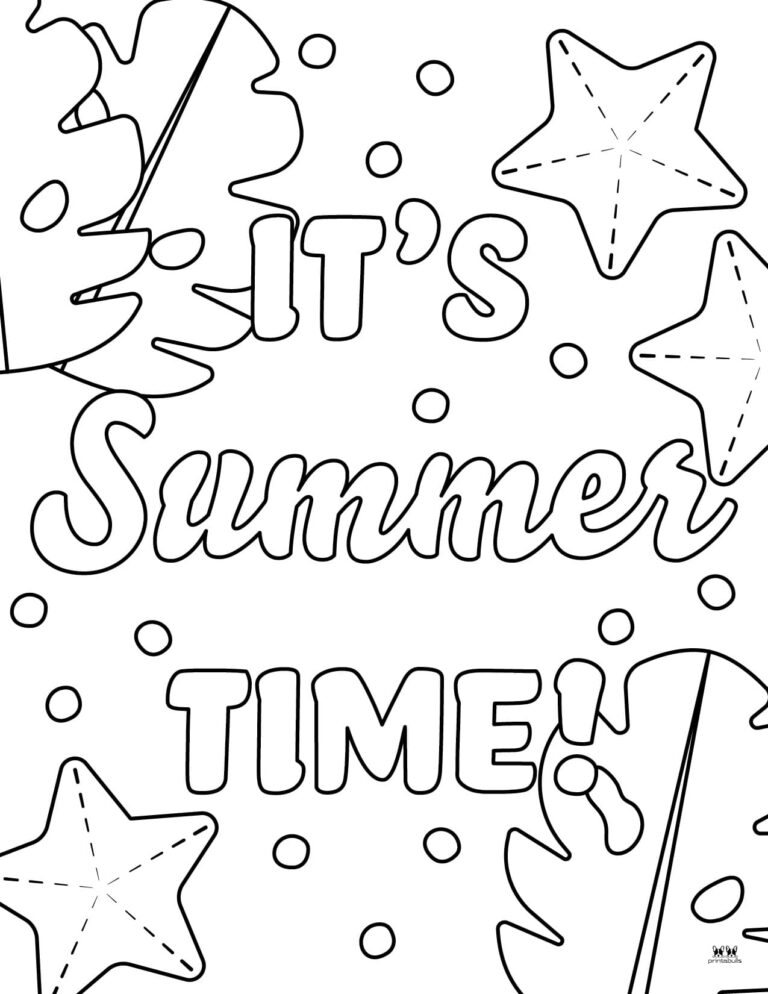 Summer Coloring Pages - 100 Free Printable Pages 