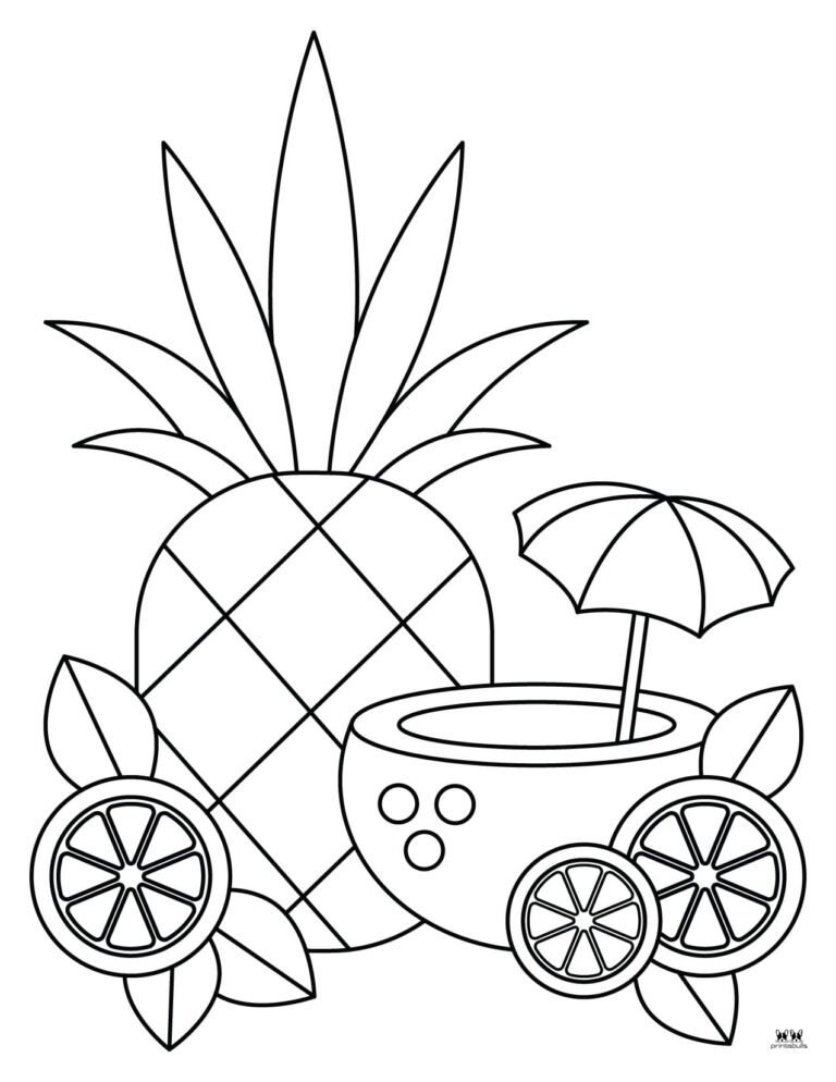 Summer Coloring Pages - 100 FREE Printable Pages | Printabulls