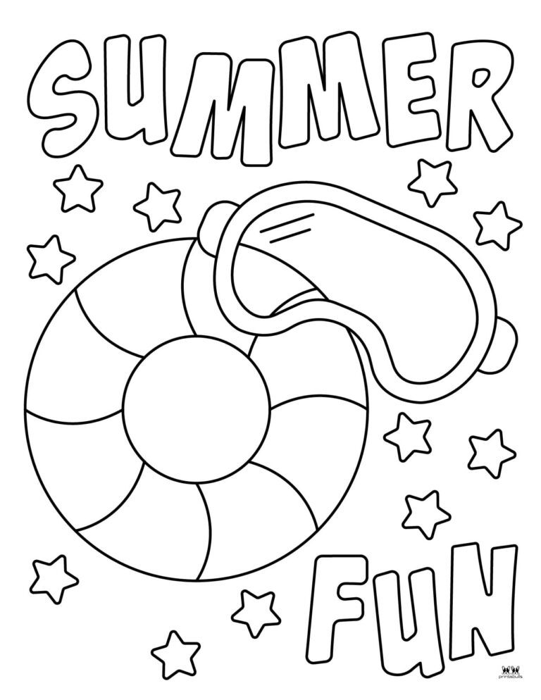 Summer Coloring Pages 100 FREE Printable Pages Printabulls