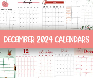 printable december 2024 calendars