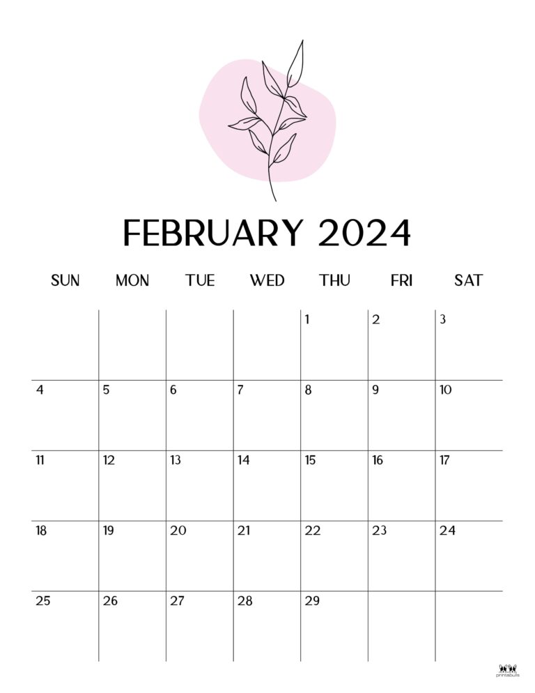 February 2024 Calendars - 50 Free Printables 