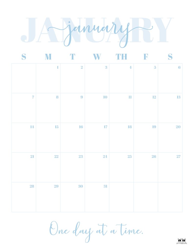 January 2024 Calendars - 50 FREE Printables - PrintaBulk