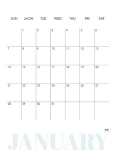 January 2024 Calendars - 50 FREE Printables | Printabulls