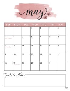 May 2024 Calendars - 50 FREE Printables | Printabulls