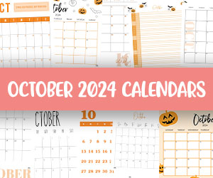 printable october 2024 calendars