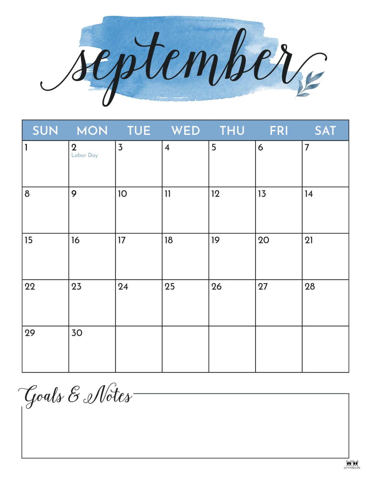 September 2024 Calendars 50 FREE Printables Printabulls