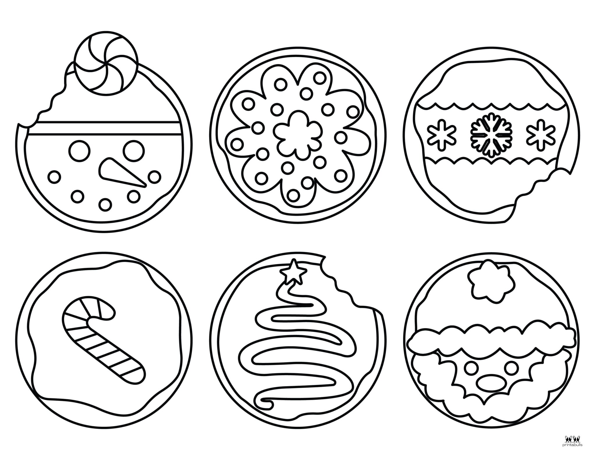 Christmas Cookies Coloring Pages 25 FREE Pages Printabulls