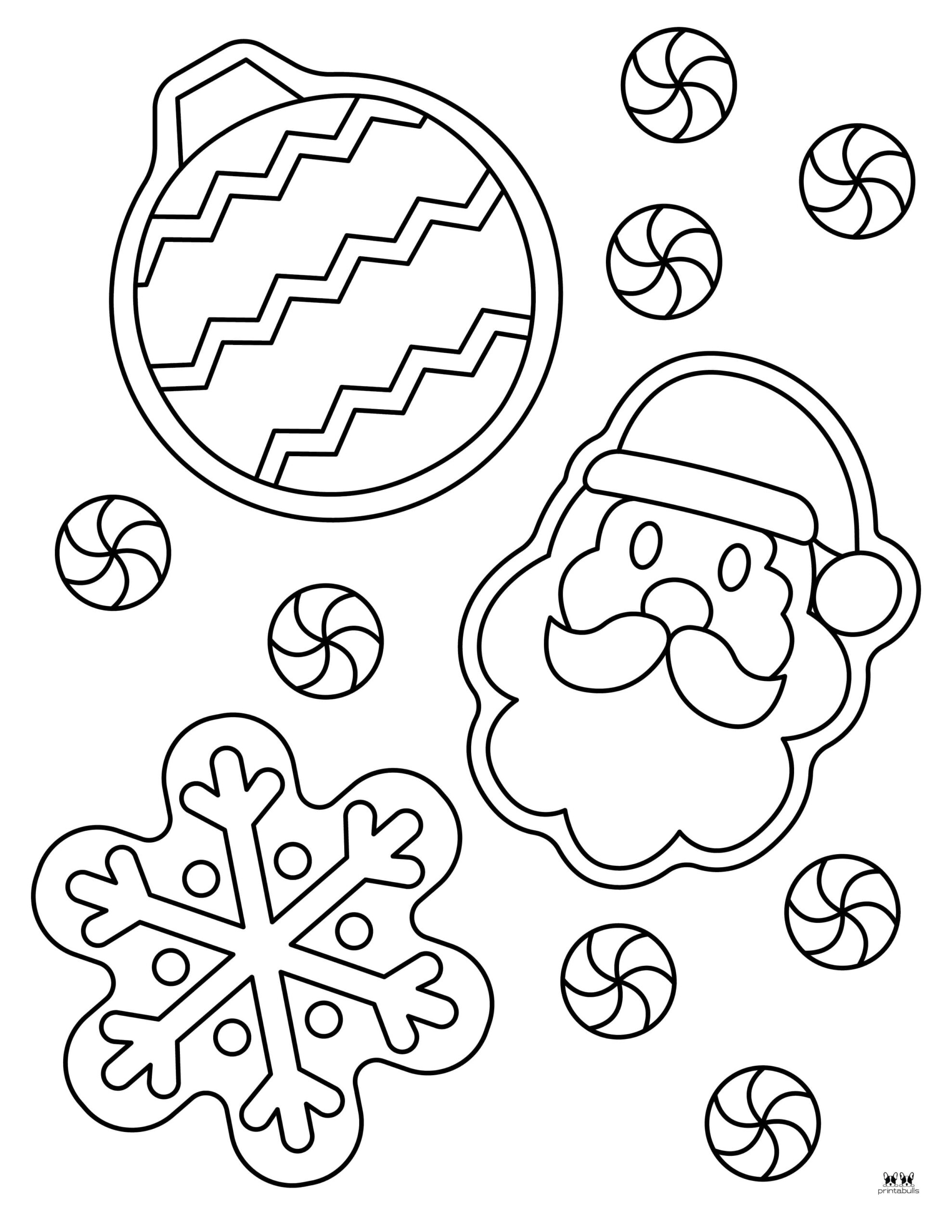 Christmas Cookies Coloring Pages - 25 FREE Pages | Printabulls