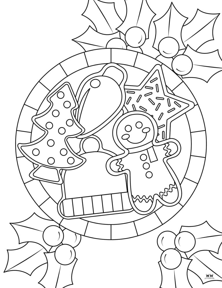 Christmas Cookies Coloring Pages - 25 FREE Pages | Printabulls