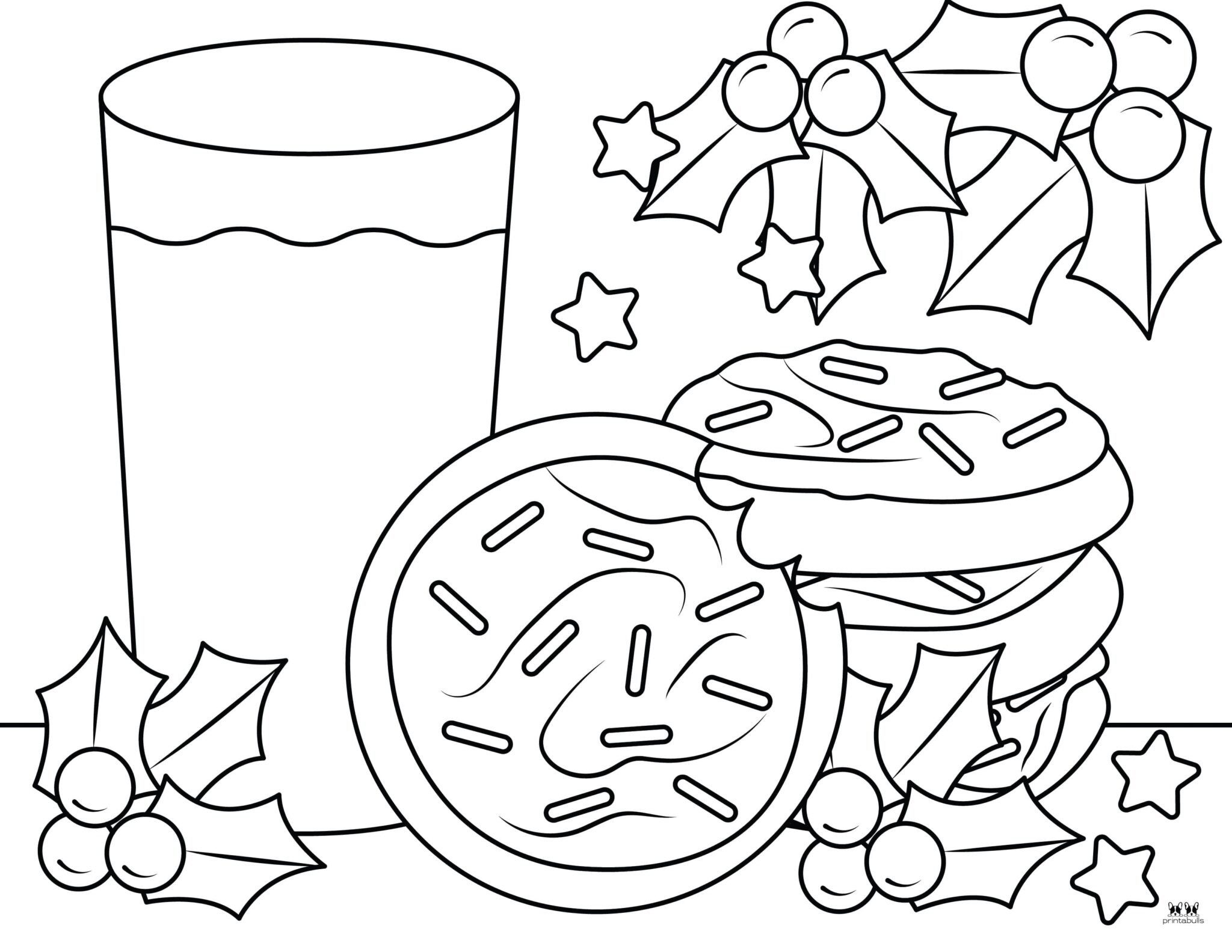 Christmas Cookies Coloring Pages - 25 FREE Pages | Printabulls