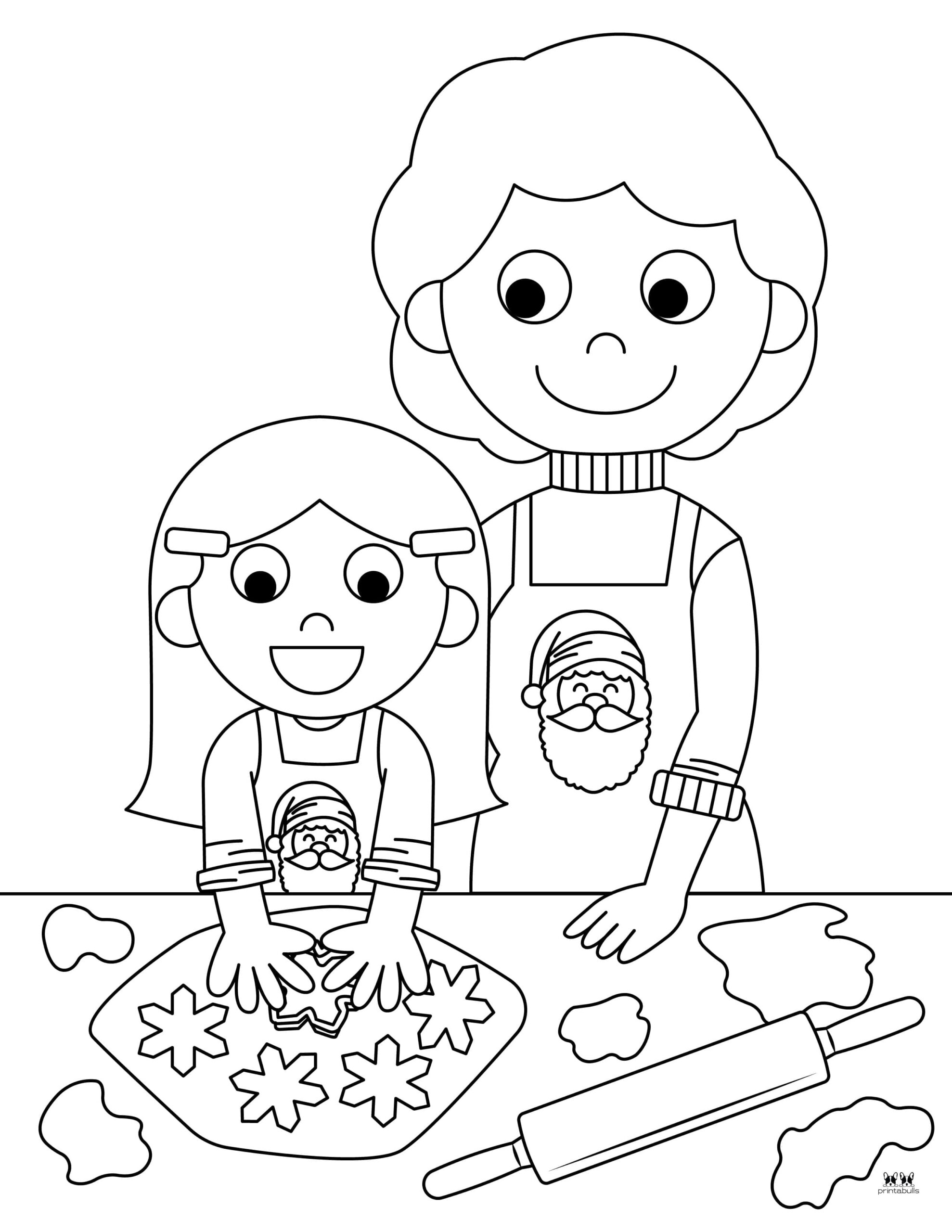 Christmas Cookies Coloring Pages - 25 FREE Pages | Printabulls