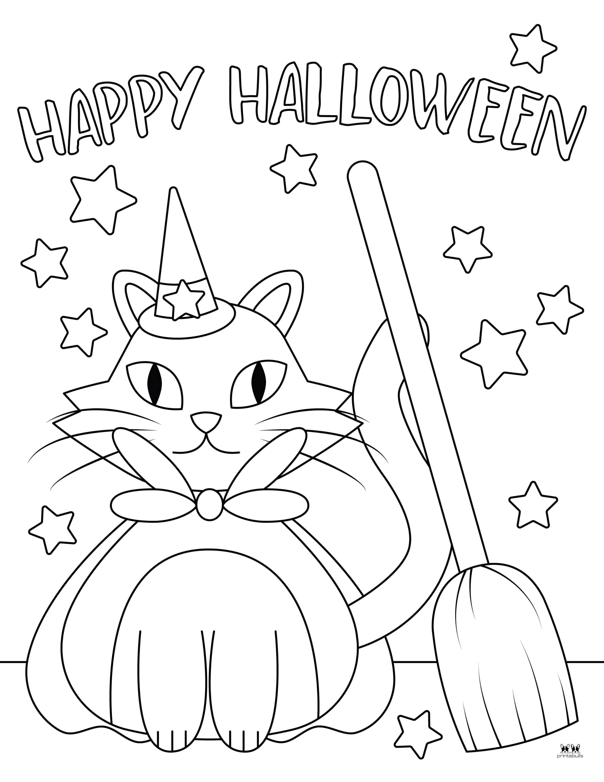 Happy Halloween Coloring Pages - 28 FREE Pages | Printabulls