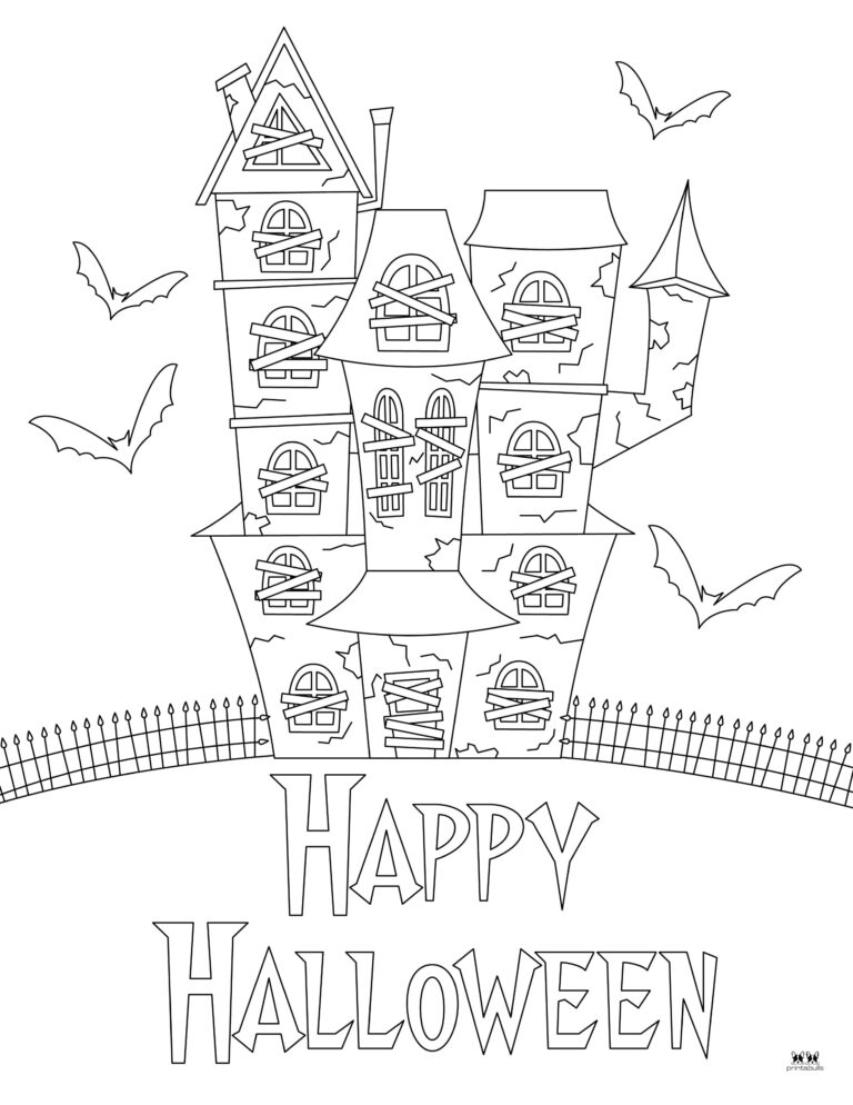 Happy Halloween Coloring Pages - 28 FREE Pages | Printabulls