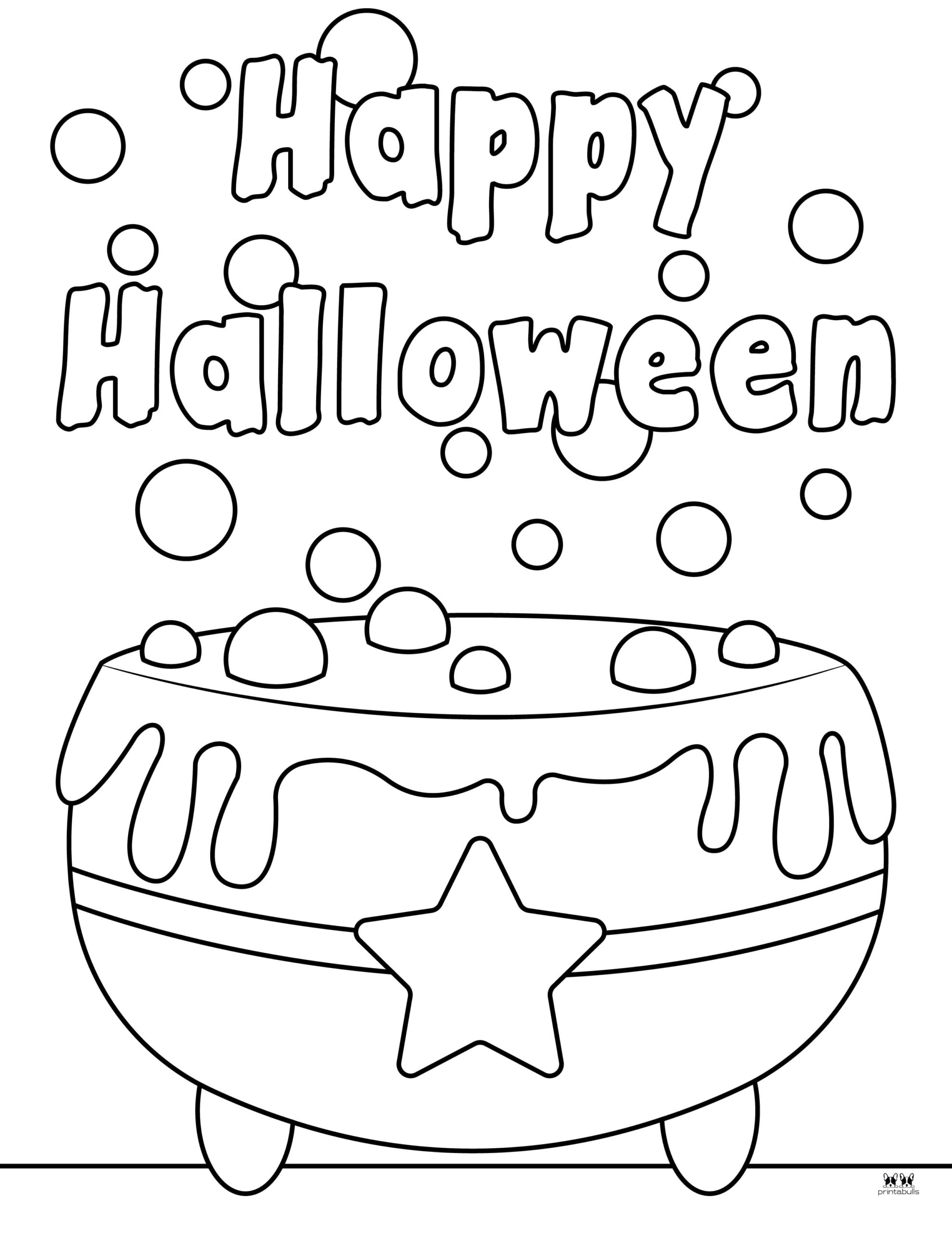 Happy Halloween Coloring Pages - 28 FREE Pages | Printabulls