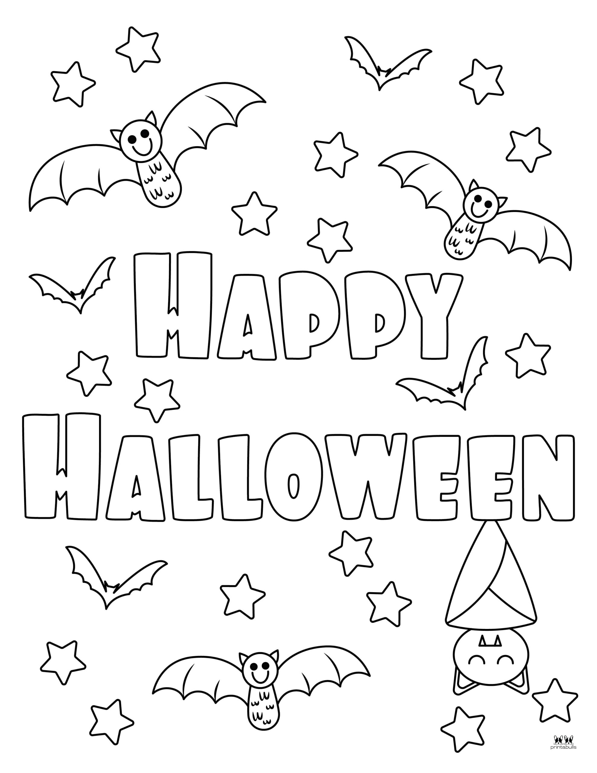 Happy Halloween Coloring Pages - 28 FREE Pages | Printabulls