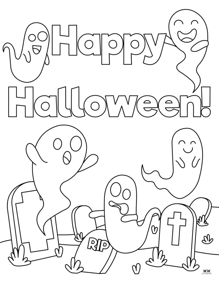 Happy Halloween Coloring Pages - 28 Free Pages 