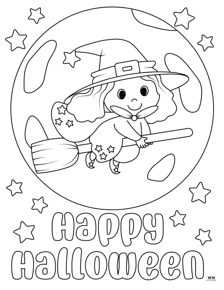 Happy Halloween Coloring Pages - 28 FREE Pages | Printabulls