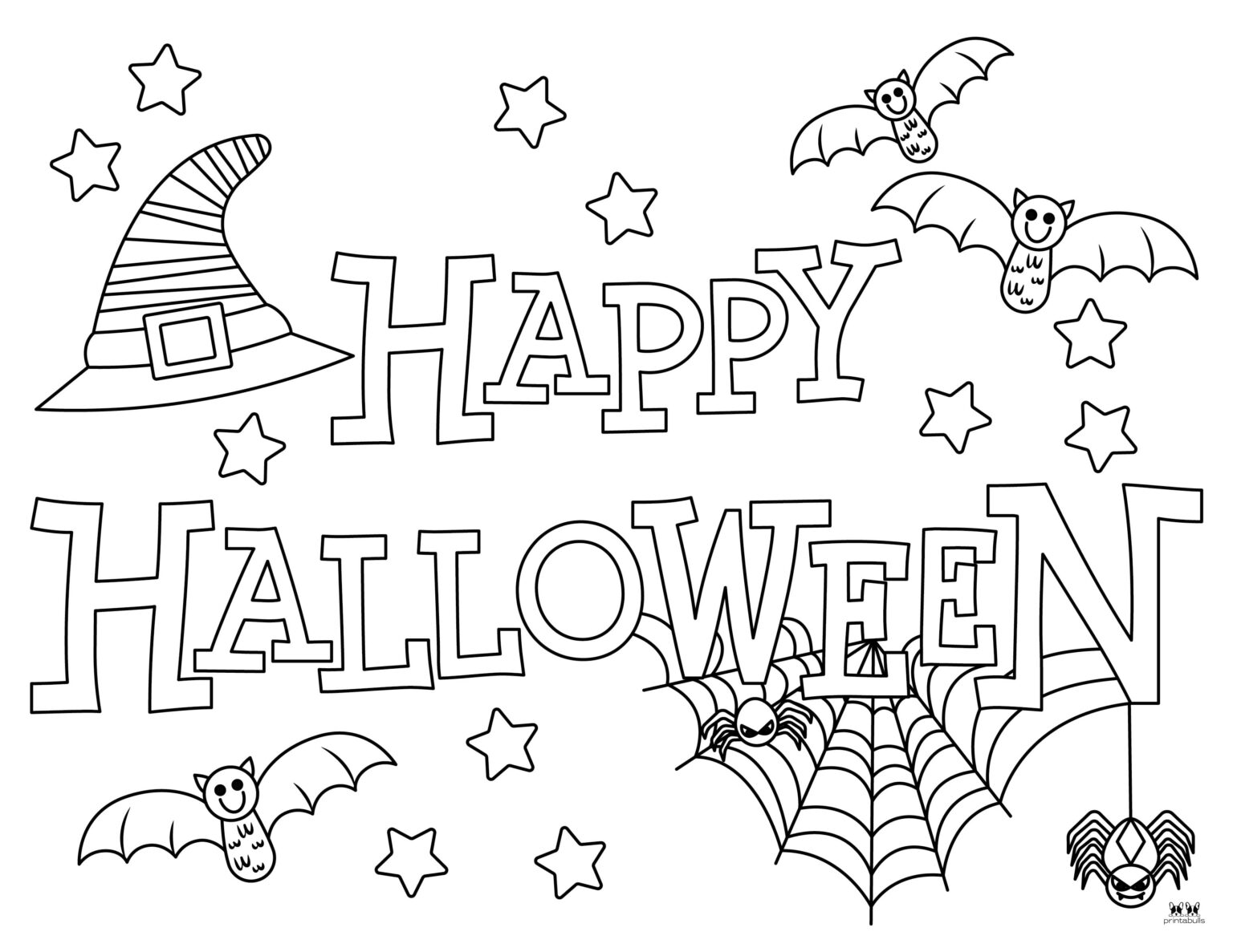 Happy Halloween Coloring Pages - 28 Free Pages 