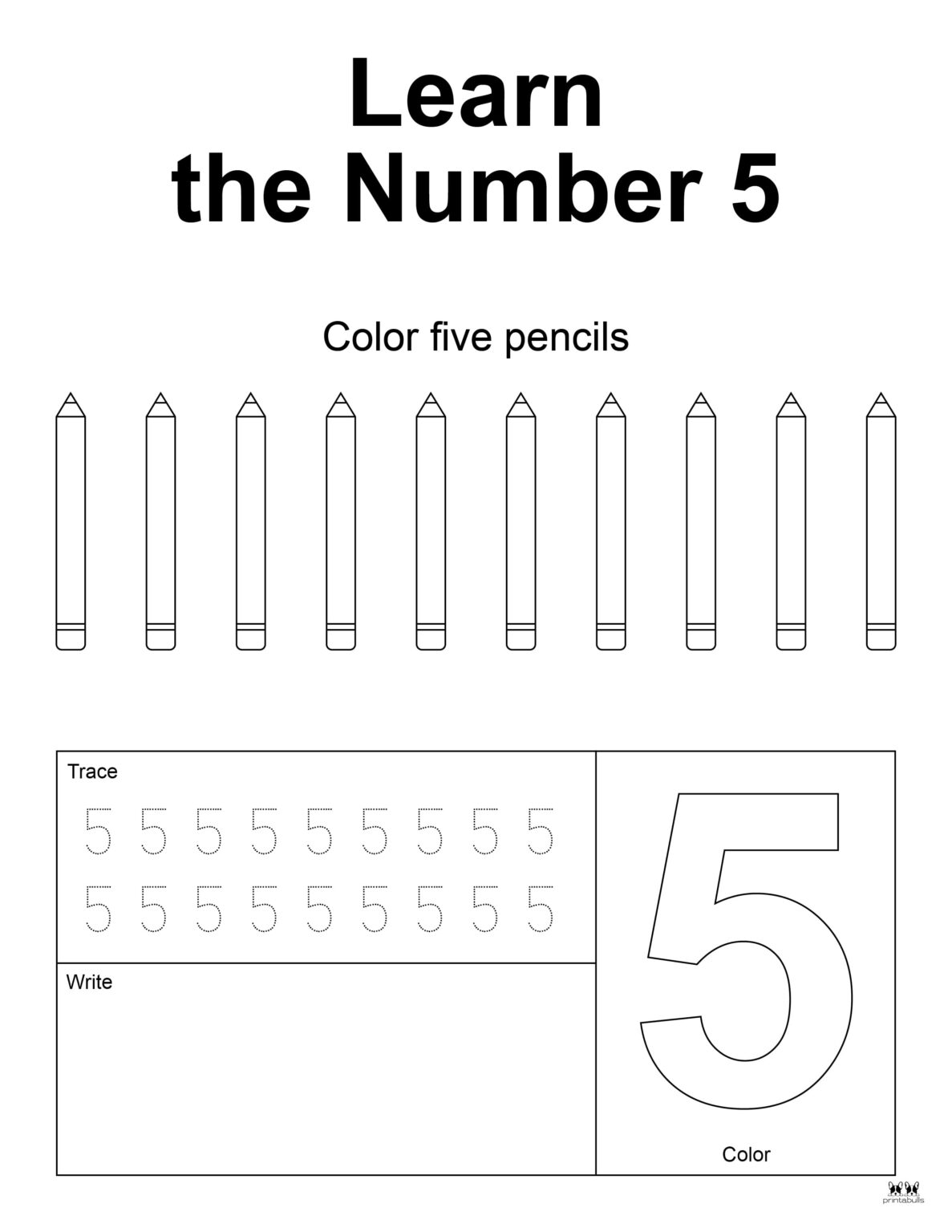 number-5-tracing-worksheets-15-free-pages-printabulls