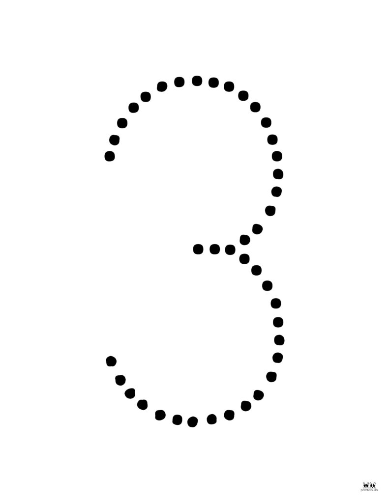 number three clipart black and white