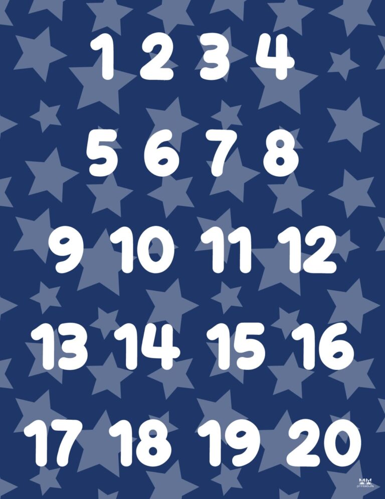 Printable Bubble Numbers - 32 Free Printables 