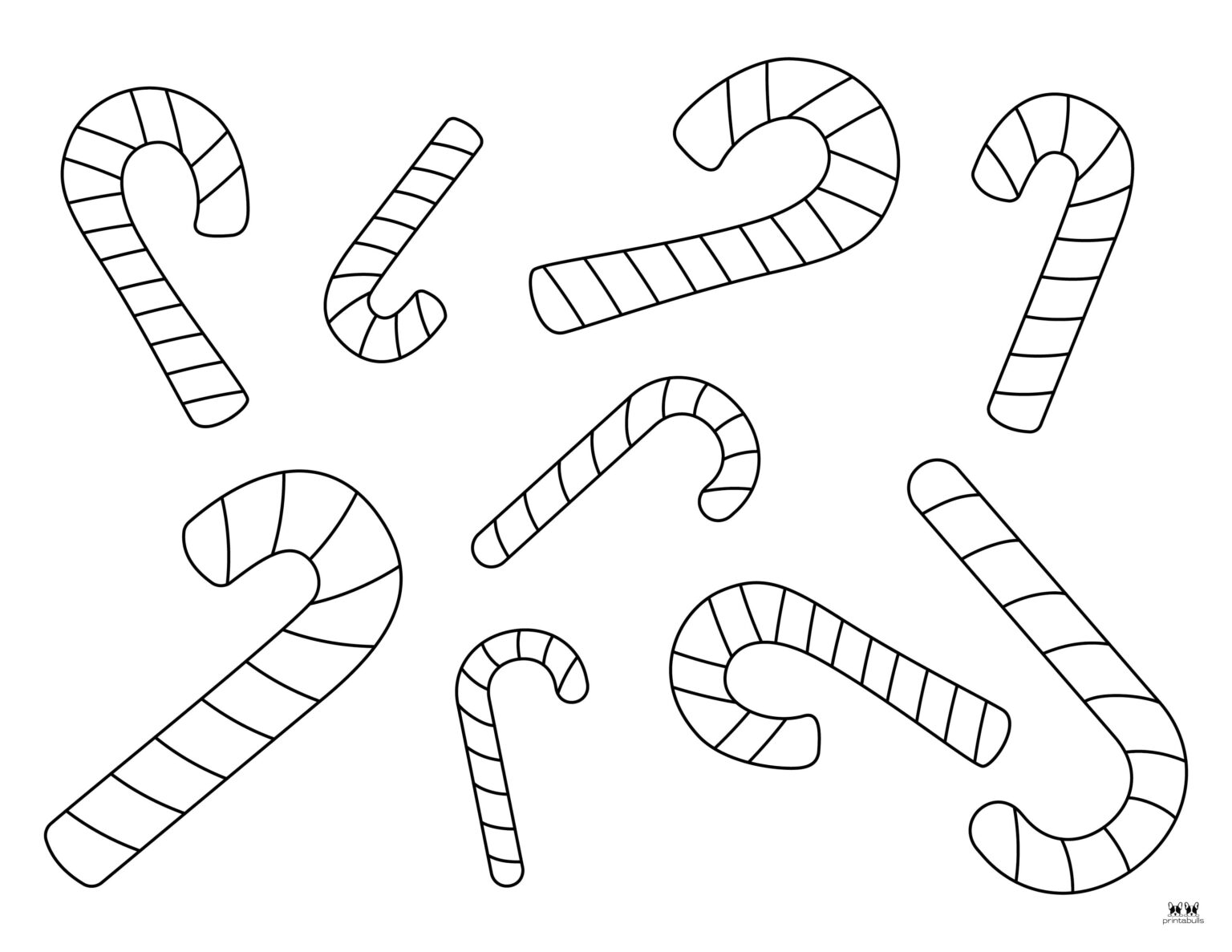 Candy Cane Coloring Pages & Templates - 35 Pages | Printabulls