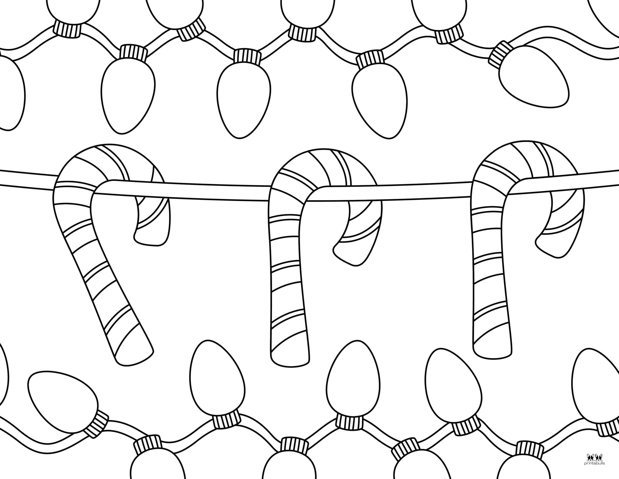 Candy Cane Coloring Pages & Templates - 35 Pages | Printabulls