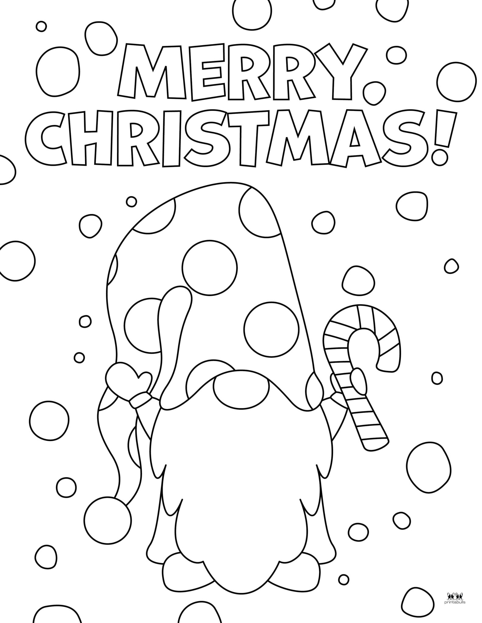 Christmas Gnome Coloring Pages - 25 FREE Pages | Printabulls