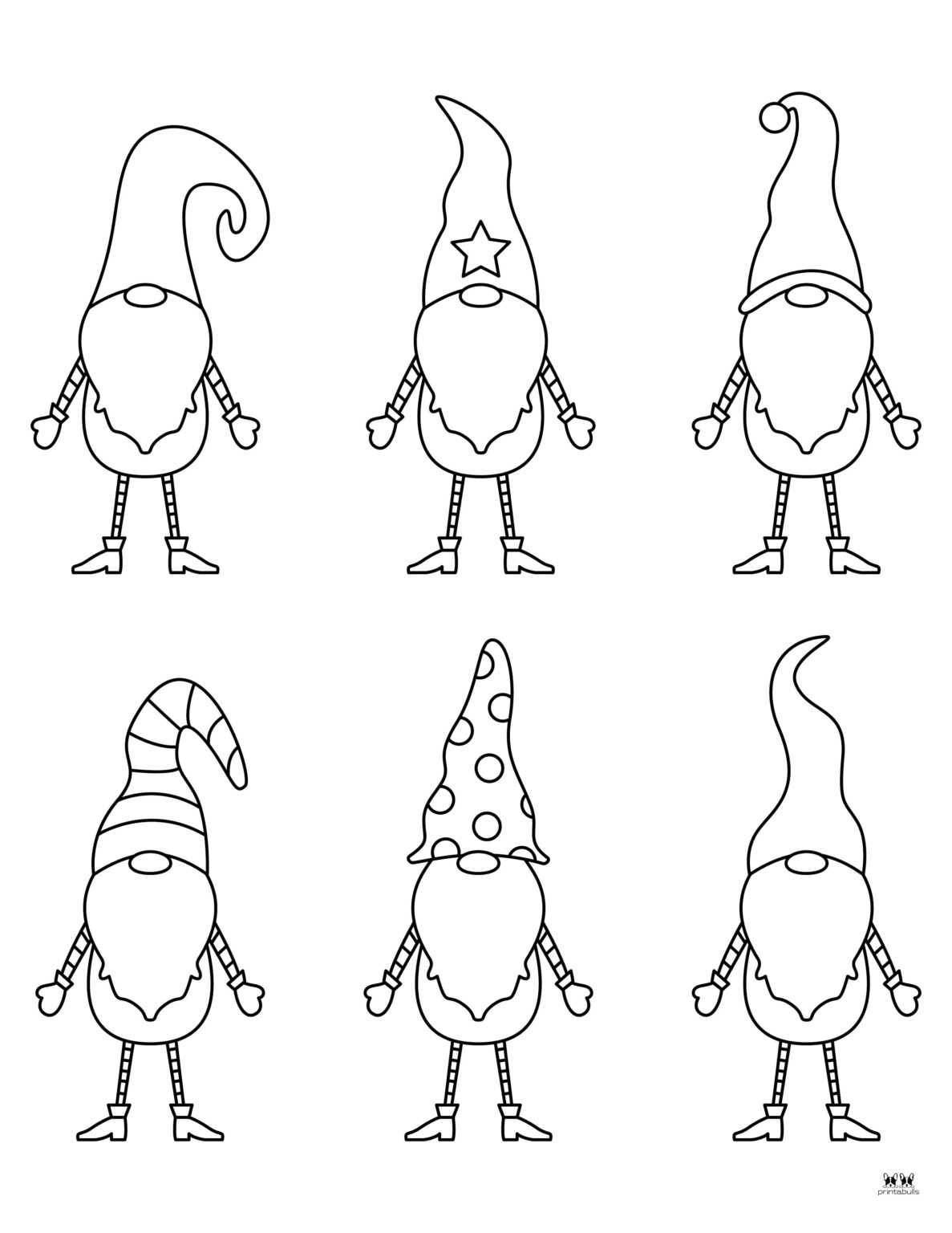 Christmas Gnome Coloring Pages 25 Free Pages Printabulls